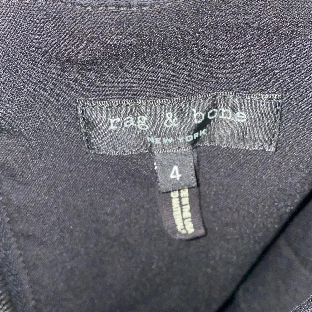 Rag and Bone zippered black mini dress - Picture 7 of 7